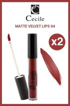 Cecile Matte Velvet 4 Mat Likit Fırçalı Ruj 2'li