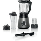 Bosch MMB6177S 1500 ml Plastik Hazneli Çift Bıçaklı Tekli Sürahili Blender Gri