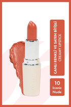 Farmasi Creamy 10 Nude Parlak Krem Lipstick Ruj