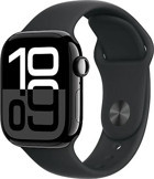 Apple Watch Series 10 GPS + Cellular WatchOS Su Geçirmez 42 mm Simsiyah Alüminyum Kasa ve Siyah Kauçuk Kordon Dikdörtgen Unisex Akıllı Saat