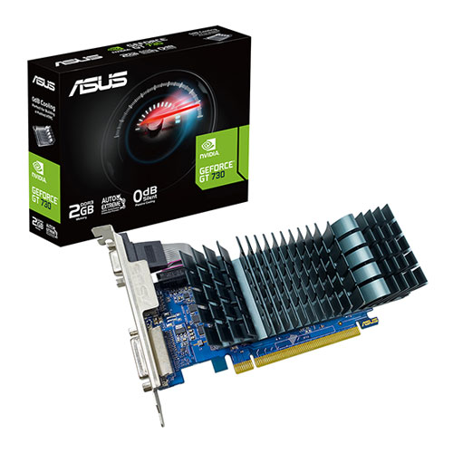 Asus EVO GT 730 2 GB DDR3 PCI-Express 2.0 DirectX 11 Fansız Fansız Soğutma 128 Bit Masaüstü NVIDIA Ekran Kartı