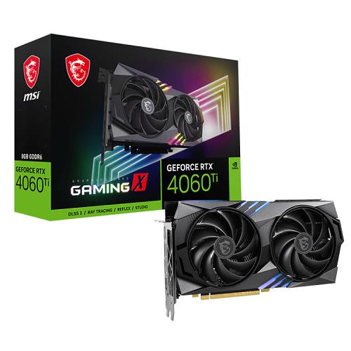 MSI Gaming X RTX 4060 Tİ 8 GB GDDR6 PCI-Express 4.0 DirectX 12 Ultimate 2 Fanlı 128 Bit Masaüstü NVIDIA Ekran Kartı