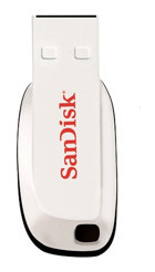 Sandisk Cruzer Blade USB 2.0 Type A 16 GB Flash Bellek Beyaz