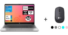 HP 250 G9 723P9EAVB17 Harici Intel Iris Xe Graphics Eligible Intel Core i5 1235U 16 GB Ram 1 TB SSD 15.6 inç Full HD Windows 11 Home Laptop + Lecoo Kablosuz Mouse