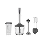 Arçelik Skylight HBS 9285 CI 1000 ml Plastik Hazneli Turbolu Çift Bıçaklı 3'lü Blender Seti Gümüş