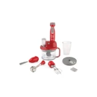 King Blendx 1500 ml Plastik Hazneli Turbolu 4 Bıçaklı Blender Seti Kırmızı