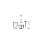 Regal Rebs 500 ml Plastik Hazneli Turbolu Çift Bıçaklı 4'lü Mini El Blender Beyaz