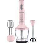 Goldmaster Yasemin 800 ml Plastik Hazneli Turbolu 3'lü Blender Seti Pembe