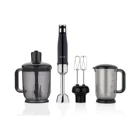 Korkmaz Performix mega 1000 ml Plastik Hazneli Turbolu 4 Bıçaklı 4'lü Sürahili Blender Siyah