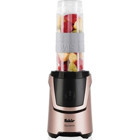 Fakir Dynamic 2'in 1 570 ml Plastik Hazneli Buz Kırıcılı Çift Bıçaklı Kişisel İkili Mini El Blender Rose
