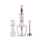 Goldmaster Prospeed 800 ml Plastik Hazneli Turbolu 3'lü Blender Seti Pembe