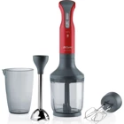 Arzum Smartmax AR1025 900 ml Plastik Hazneli Turbolu Çift Bıçaklı 3'lü Blender Seti Kırmızı