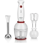 Arzum Hipermix AR1030 900 ml Plastik Hazneli Çift Bıçaklı 3'lü Blender Seti Beyaz