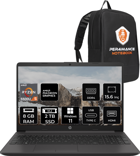 HP 255 G8 7N4W6AA Harici AMD Radeon Graphics AMD Ryzen 5 5500 8 GB Ram 2 + 2 TB SSD 15.6 inç Full HD Windows 11 Pro Laptop
