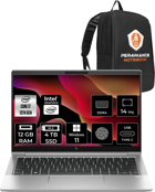HP Elitebook 640 G10 8A571EA Harici Intel Iris Xe Graphics Eligible Intel Core i7 1355U 12 GB Ram 4 TB SSD 14 inç Full HD Windows 11 Pro Laptop + Per4 Çanta