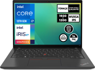 Lenovo Thinkpad T14 Gen 4 21HD0016TX 008 Harici Intel Iris Xe Graphics Eligible Intel Core i7 1355U 64 GB Ram 4 TB SSD 14 inç WUXGA FreeDos Laptop
