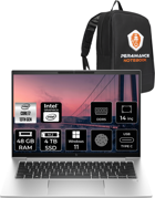 HP Elitebook 840 G10 819H1EA Harici Intel Iris Xe Graphics Eligible Intel Core i7 1355U 48 GB Ram 4 TB SSD 14 inç WUXGA Windows 11 Pro Laptop + Per4 Çanta