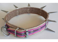 Le-Sar Ls-801 3x60 cm Airtag Boyun Köpek Tasmaları Mor-Pembe