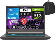 MSI Thin A15 B12VE-1891XTRW57 Harici GeForce RTX 4050 Intel Core i7 12650H 40 GB Ram 512 GB SSD 15.6 inç Full HD Windows 11 Pro Oyuncu Laptop + Zetta Çanta