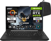 Asus Tuf Gaming A15 7435HS FA507NUR-LP03528 Harici GeForce RTX 4050 AMD Ryzen 7 7435HS 64 GB Ram 4 TB SSD 15.6 inç Full HD Windows 11 Home Oyuncu Laptop + Zetta Çanta