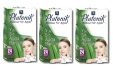 Platonik Bitkisel Sir Ağda Yeşil 3x24 Adet Yüz Ağda Bandı