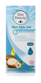 Bee Beauty Maxi İnatçı Sık Tüyler 54 Adet Tüm Vücut Ağda Bandı