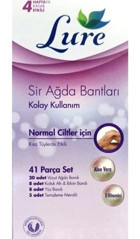Lure Kolay Kullanım Normal Ciltler 41 Adet Tüm Vücut Ağda Bandı