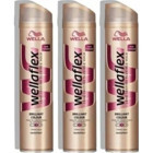 Wella Wellaflex Brillant Islak Görünüm Keratinli Güçlü Saç Spreyi 3x250 ml