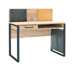 Almila İrony Panolu 105.5x63x110 cm Ahşap Gövdeli Metal Ayaklı Çok Renkli Çalışma Masası
