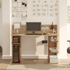 Robin Home Orion Kitaplıklı 98x58x123 cm Ahşap Gövdeli Mdf Ayaklı Kahverengi Çalışma Masası