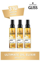 Schwarzkopf Gliss Ultimate Oil Elixir Besleyici Saç Serumu 3x100 ml