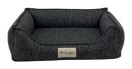 Pet Comfort Delta Varius Küçük Irk İç Mekan Köpek Yatağı Koyu Gri