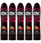 Okey Su Bazlı Çilekli Kayganlaştırıcı Jel 5x100 ml