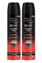 Hobby Style&Protect Carbon Dolgunlaştırıcı/Hacim Islak Görünüm Keratinli Güçlü Saç Spreyi 2x250 ml