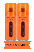 Morfose Ultra Strong Seyahat Boy Dolgunlaştırıcı/Hacim Islak Görünüm Keratinli Ekstra Güçlü Saç Spreyi 2x75 ml
