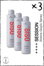 Schwarzkopf Osis Onarıcı Ekstra Güçlü Saç Spreyi 3x500 ml