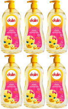 Dalin Kolay Tarama Göz Yakmayan Hipoalerjenik Yenidoğan Hassas Ciltler İçin Badem Özlü Bebek Şampuanı 6x700 ml