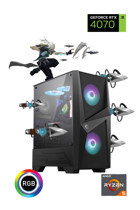 Güneysu Gaming Ggwp-81 Harici GeForce RTX 4070 AMD Ryzen 5 5600 16 GB Ram DDR4 500 GB SSD Tower FreeDos Masaüstü Oyuncu Bilgisayarı