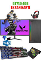 Dmc N168X Harici GeForce GT 740 Intel Core i5 2400 16 GB Ram 256 GB SSD Tower FreeDos 19 inç Monitörlü Masaüstü Oyuncu Bilgisayarı