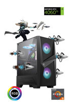 Güneysu Gaming Ggwp-77 Harici GeForce RTX 4060 Tİ AMD Ryzen 5 5600 16 GB Ram DDR4 500 GB SSD Tower FreeDos Masaüstü Oyuncu Bilgisayarı
