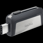 Sandisk Ultra Dual Drive Sdddc2-064G-G46 Çift Taraflı USB 3.1 Usb Type-C 64 GB Flash Bellek Siyah Gümüş