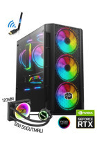 Zeiron Colder X40 Harici GeForce RTX 3050 AMD Ryzen 5 5500 16 GB Ram 512 GB SSD Tower FreeDos Masaüstü Oyuncu Bilgisayarı