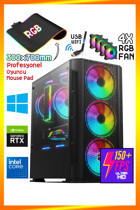 Zeiron Morbius X5 Pro Harici GeForce RTX 3050 Intel Core i5 10400F 16 GB Ram 1 TB SSD Tower FreeDos Masaüstü Oyuncu Bilgisayarı