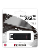 Kingston Data Traveler DT70 USB 3.2 Usb Type-C 256 GB Flash Bellek Siyah
