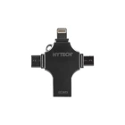 Hytech Hy-Xufo Mini Çift Taraflı USB 3.0 Lightning - Type-C 128 GB Flash Bellek Siyah