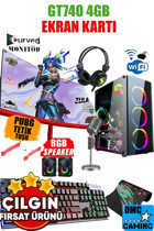 Dmc 163X Harici GeForce GT 740 Intel Core i5 2500 16 GB Ram 256 GB SSD Tower FreeDos 24 inç Monitörlü Masaüstü Oyuncu Bilgisayarı