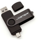 Jaster Çift Taraflı USB 3.0 Usb Type-A 128 GB Flash Bellek Siyah