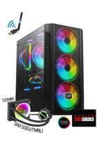 Zeiron Colder X17 Harici Radeon RX 550 AMD Ryzen 5 5500 16 GB Ram 512 GB SSD Tower FreeDos Masaüstü Oyuncu Bilgisayarı
