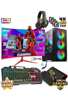 Zeiron NRX40 Harici Radeon RX 580 Intel Core i5 12400F 32 GB Ram 512 GB SSD Tower FreeDos 23.8 inç Monitörlü Masaüstü Oyuncu Bilgisayarı
