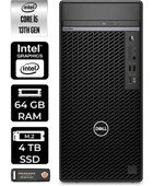 Dell Optiplex 7010MT N010O7010MTUP350 Dahili Intel UHD Graphics 770 Intel Core i5 13500 64 GB Ram 4 TB SSD Tower FreeDos Masaüstü Bilgisayar + PER4 BELLEK